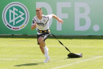 Back for more | Joshua Kimmich during a training session of the German national team at Sportanlage Rungg.