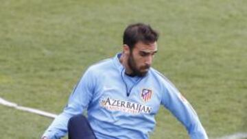 Jesús Gámez, en el entrenamiento.