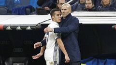 Lucas V&aacute;zquez y Zidane.