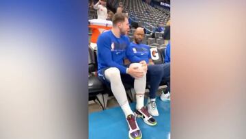 Doncic rinde homenaje a las víctimas del accidente de Kobe