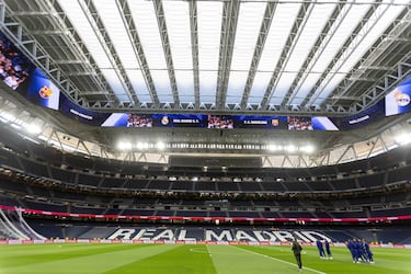 El nuevo videmarcador del estadio Santiago Bernabéu se estrena el día del Clásico. Así de impresionante se ve.