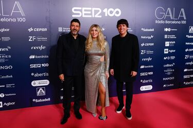 Los presentadores de radio, Toni Aguilar, Cristina Boscá y Dani Moreno.