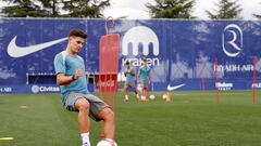 Julián Alvarez, primer entrenamiento
