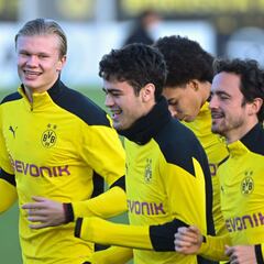 Haaland es duda para la final anticipada del Dortmund