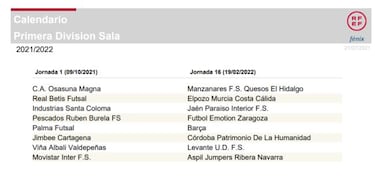 Palma-Barça y Movistar-Ribera, en la primera jornada