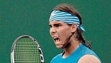 <b>TESÓN. </b>Rafa Nadal metió a Blake en su ritmo y le deshizo.
