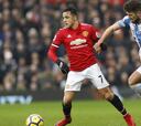 Manchester United 2-0 Huddersfield: Primer gol de Alexis en Old Trafford