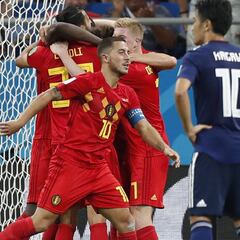 Bélgica rompe 88 años de historia mundialista ante Japón