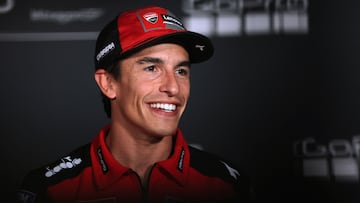 Marc Márquez, en la rueda de prensa del GP de Aragón.