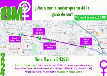 Marcha 8M en México 2024: convocatorias por ciudades, rutas, horarios | últimas noticias