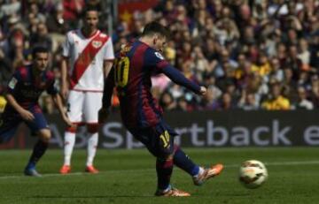 Messi marca de penalti el 3-0.