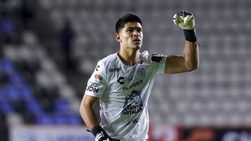 Carlos Moreno of Pachuca during the 12th round match between Pachuca and Tijuana as part of the Liga BBVA MX, Torneo Clausura 2025 at Hidalgo Stadium, on March 16, 2025 in Pachuca, Hidalgo, Mexico.