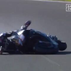 Debut y primera caída de Álex Márquez con la Honda