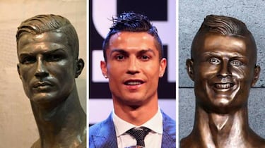 Cristiano tiene un nuevo busto y esta vez sí se parece a él