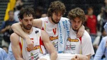 <B>INOPORTUNA LESI?N</B>. Pau Gasol sinti¨® un chasquido en su pie izquierdo durante la semifinal del Mundobasket frente a Argentina, en la que Espa?a acab¨® ganando por un punto.