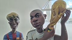 Mbappé y Lamine compiten por no quemarse en las Fallas de Valencia