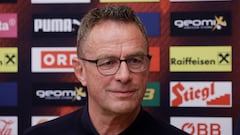 Soccer Football - Austria Press Conference - Bad Tatzmannsdorf, Austria - May 29, 2022 Austria coach Ralf Rangnick during the press conference REUTERS/Leonhard Foeger