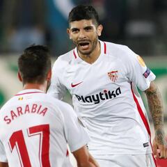 El Sevilla sólo jugó una vez
sin Sarabia y Banega