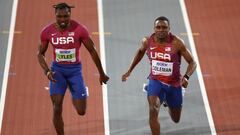 Noah Lyles y Christian Coleman.