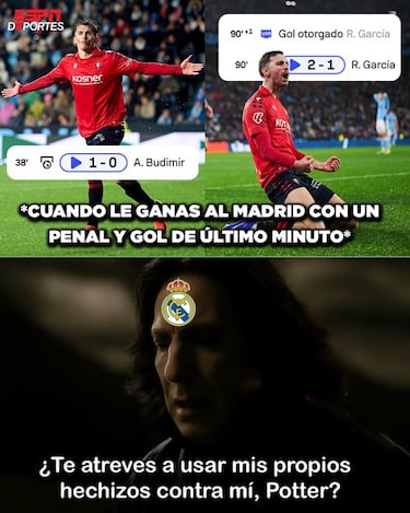 Los mejores memes de la jornada: la derrota del Madrid, la “caída” de Asencio...