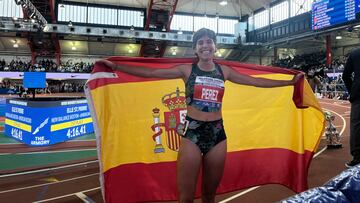 Marta Pérez, récord de España de la milla en los Millrose Games