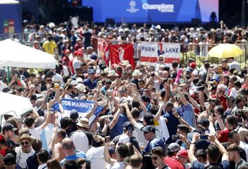 Ambiente de Champions en las calles de Madrid