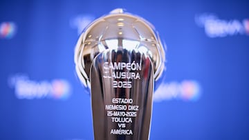 Trophy of Champion during the America team media day prior the great final against Toluca team of the Liga BBVA MX, Torneo Clausura 2025 at Hotel Royal Pedregal on May 21, 2025 in Mexico City, Mexico.