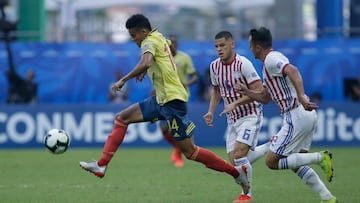 Partido de Copa América 2019 entre Colombia y Paraguay.