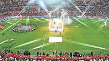 <b>LLENO TOTAL. </b>El Allianz Arena presentará ante el Madrid el mismo aspecto que el pasado 31 de mayo de 2005, cuando se inauguró con un Bayern-Munich 1860.