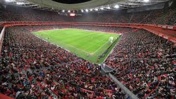 San Mames en el Athletic-Atlético de la Copa de la Reina.