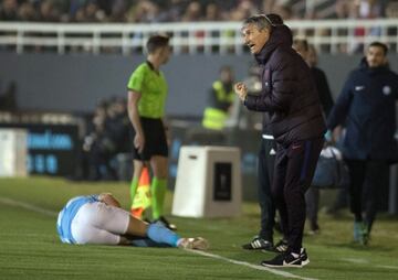 Quique Setien entrenador del Barcelona