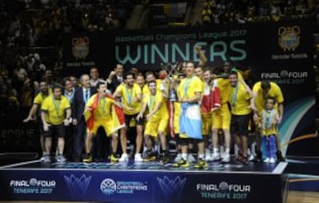 El equipo canario ganó su primer y único título europeo en 2017, fue la Basketball Champions League. 