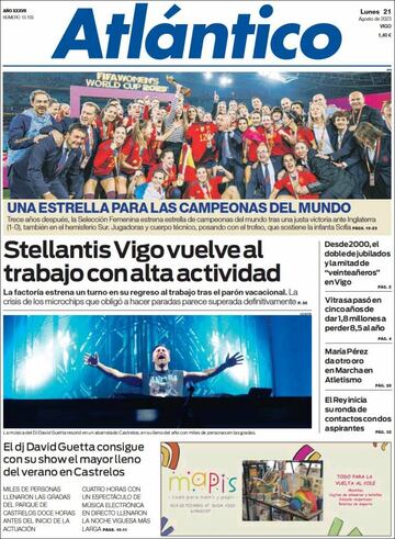 La prensa española, orgullosa de sus campeonas del mundo