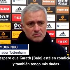 Mourinho laments Bale's latest injury: "I'd say a few weeks"