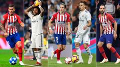 Los laterales izquierdos m&aacute;s utilizados por Simeone y Solari