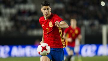Asensio, jugador de la Selección Sub-21