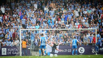 Segundo gol de Jordi Sánchez en el partido de vuelta del Playoff de Ascenso a Segunda División entre el Deportivo y el Albacete.