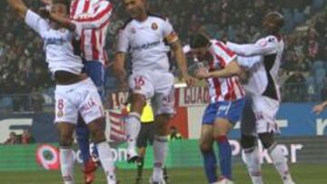 <b>VICTORIA. </b>Valera marcó en el 3-0 del Atleti-Mallorca de enero.