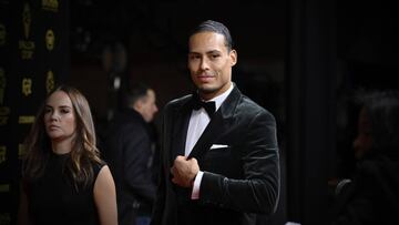 El jugador holandés del Liverpool, Virgil van Dijk, durante la gala del Balón de Oro.