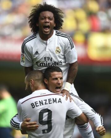 Celebración del gol de Cristiano Ronaldo.