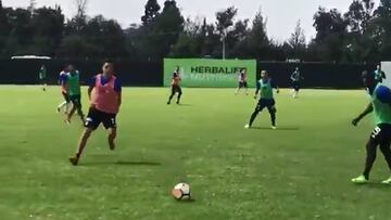 Henry Rojas está de vuelta a los entrenamientos de Millonarios