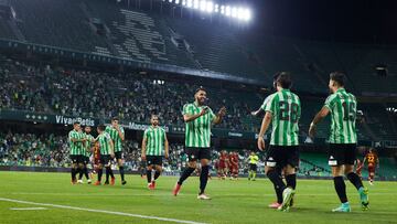 Borja Iglesias, ante la Roma. 