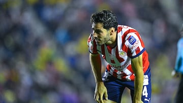 Antonio Briseno of Guadalajara during the 7th round match between America vs Guadalajara as part of the Liga BBVA MX, Torneo Apertura 2024 at Ciudad de los Deportes Stadium on September 14, 2024 in Mexico City, Mexico.