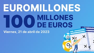 Euromillones: comprobar los resultados del sorteo de hoy, viernes 21 de abril