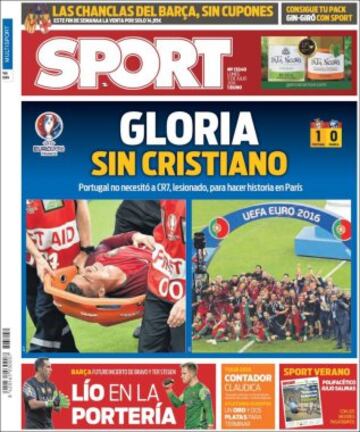 Portadas de la prensa mundial