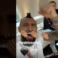 El eufórico festejo de Vidal tras el golazo que salvó al Cacique