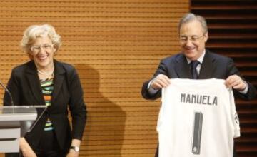 Manuela Carmena y Florentino Pérez. 