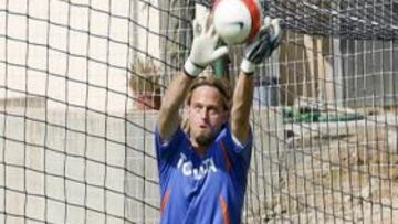 Hildebrand en un entrenamiento