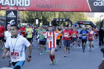 39 edición de la maratón de Madrid. Hoy las calles de Madrid han congregado 33.000 corrredores en las tres carrereas (10 km, medio maratón y maratón)