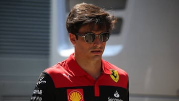 HUNGARORING, MOGYOROD, HUNGARY - 2022/07/29: Carlos Sainz of Scuderia Ferrari  looks on before free practice   ahead of the F1 Grand Prix of Hungary. (Photo by Marco Canoniero/LightRocket via Getty Images)